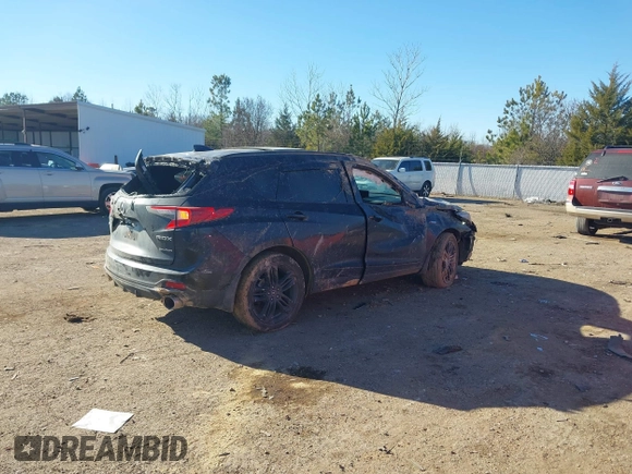 2021 Acura RDX w/A-Spec Package with VIN 5J8TC2H66ML803202, listed as a IAAI auction lot 41402141 with 55,147 mi miles. Bid and sale history available at carsss.com. Image 4.