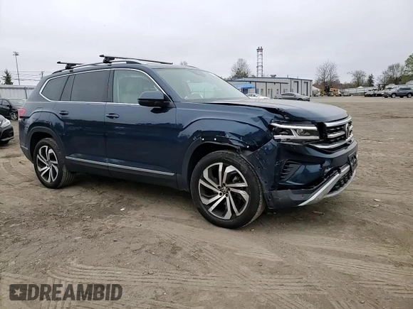 2021 Volkswagen Atlas SEL Premium with VIN 1V2TR2CA6MC513100, listed as a Copart auction lot 52947725 with 65,450 mi miles and Salvage title. Bid and sale history available at DreamBid. Image 12.