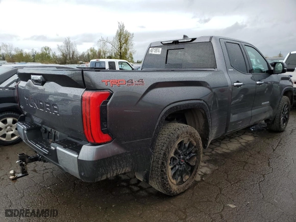 2022 Toyota Tundra 4WD Limited with VIN 5TFJA5DA8NX011067, listed as a Copart auction lot 48713974 with 18,663 mi miles. Bid and sale history available at carsss.com. Image 3.