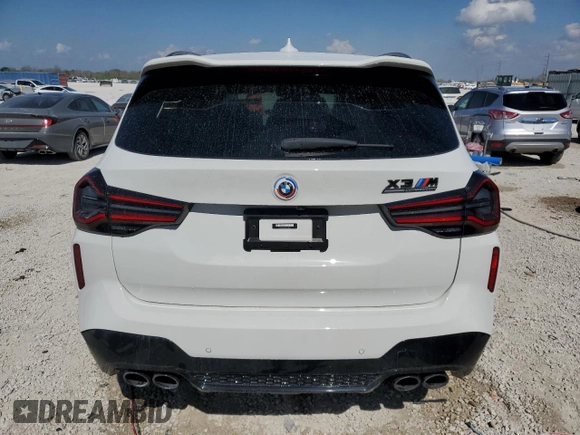 2023 BMW X3 M z VIN 5YM13EC05P9P18161, wystawiony jako Copart lot #42135544 z przebiegiem 17 524 mil mil oraz Szkoda całkowita • Salvage title. Historia ofert i sprzedaży dostępna na DreamBid. Obrazek 6.