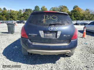 2006 Nissan Murano SE with VIN JN8AZ08W16W532810, listed as a Copart auction lot 75893674 with 0 mi miles and Salvage Title. Bid and sale history available at carsss.com. Image 6.