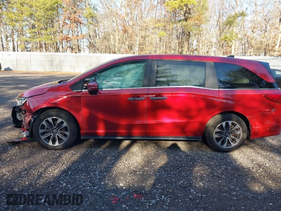 2022 Honda Odyssey EX-L with VIN 5FNRL6H73NB034607, listed as a IAAI auction lot 41238103 with 57,868 mi miles and . Bid and sale history available at DreamBid. Image 14.