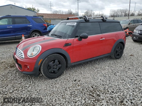 2011 MINI Clubman z VIN WMWZF3C51BT188671, wystawiony jako Copart lot #53154805 z przebiegiem 69 844 mil mil oraz Szkoda całkowita • Salvage title. Historia ofert i sprzedaży dostępna na DreamBid. Obrazek 1.