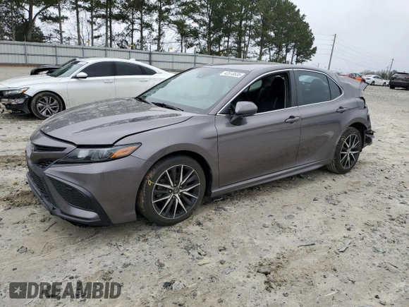2021 Toyota Camry SE Nightshade with VIN 4T1G11AK1MU614891, listed as a Copart auction lot 42510835 with 86,313 mi miles and Salvage Title. Bid and sale history available at DreamBid. Image 1.