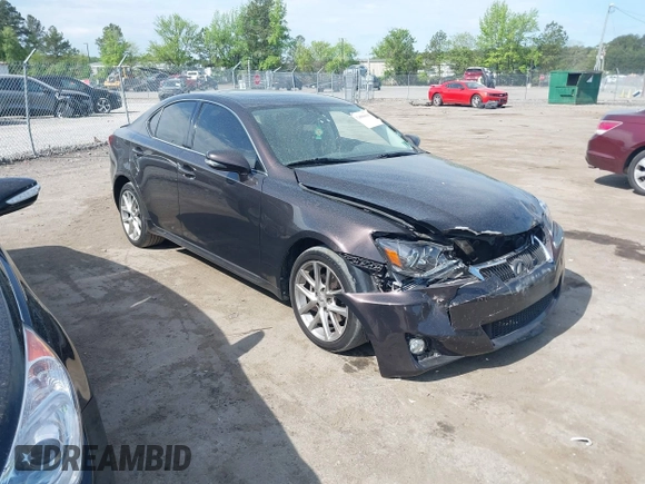2012 Lexus IS 250 with VIN JTHCF5C28C5058353, listed as a IAAI auction lot 42096615 with 147,223 mi miles and . Bid and sale history available at DreamBid. Image 1.