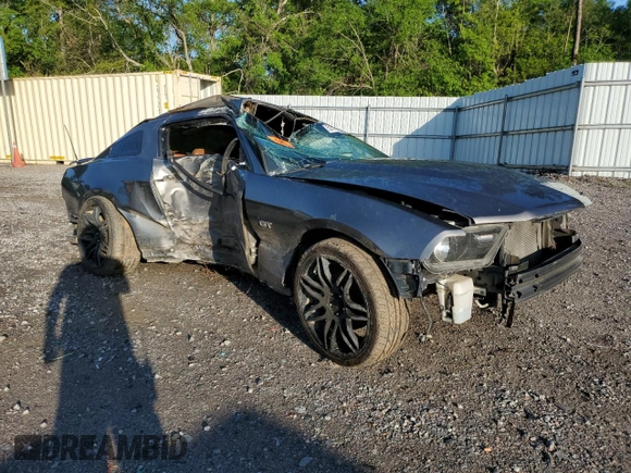 2010 Ford Mustang GT with VIN 1ZVBP8CH6A5140172, listed as a Copart auction lot 52703755 with Not provided miles and Salvage title. Bid and sale history available at DreamBid. Image 4.