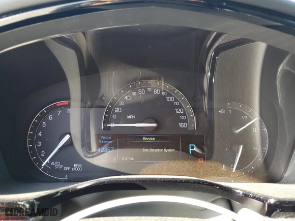 2017 Cadillac XT5 Luxury AWD with VIN 1GYKNDRS2HZ199592, listed as a Copart auction lot 48004355 with 42,367 mi miles and Salvage Title. Bid and sale history available at carsss.com. Image 9.
