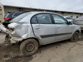 2007 Kia Rio LX with VIN KNADE123276224715, listed as a Copart auction lot 43191905 with 0 mi miles and Salvage Title. Bid and sale history available at carsss.com. Image 3.