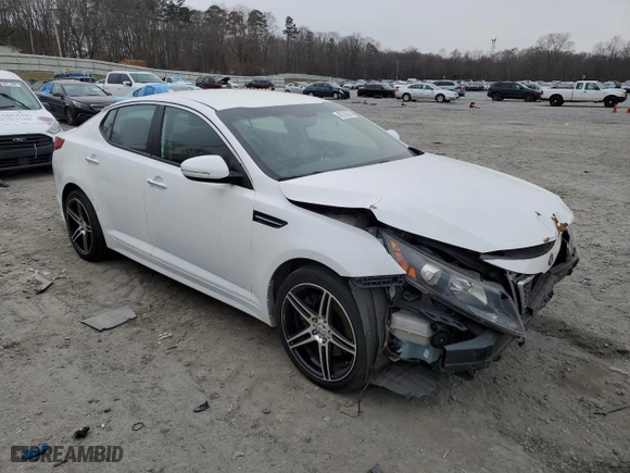 2013 Kia Optima SX w/Limited Pkg with VIN 5XXGR4A60DG157806, listed as a Copart auction lot 45724315 with 144,299 mi miles and Salvage Title. Bid and sale history available at carsss.com. Image 4.