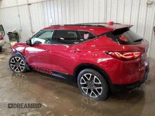 2023 Chevrolet Blazer RS with VIN 3GNKBKRS9PS198929, listed as a Copart auction lot 83697844 with 11,573 mi miles and Salvage title. Bid and sale history available at DreamBid. Image 2.