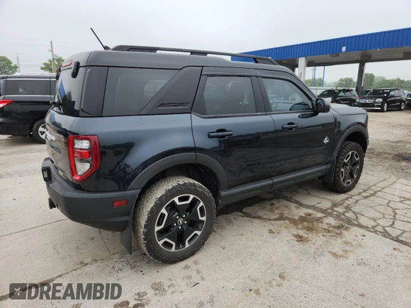 2021 Ford Bronco Sport Outer Banks with VIN 3FMCR9C64MRB01454, listed as a Copart auction lot 59951205 with 59,613 mi miles and Salvage title. Bid and sale history available at DreamBid. Image 3.