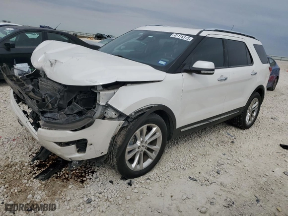 2018 Ford Explorer Limited with VIN 1FM5K7F8XJGC68970, listed as a Copart auction lot 47116115 with 105,759 mi miles and Salvage Title. Bid and sale history available at carsss.com. Image 1.