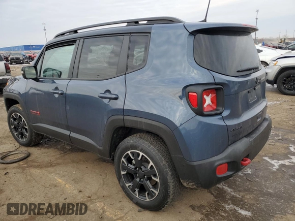 2023 Jeep Renegade Trailhawk with VIN ZACNJDC13PPP73433, listed as a Copart auction lot 44971695 with 13,515 mi miles and Salvage title. Bid and sale history available at DreamBid. Image 2.