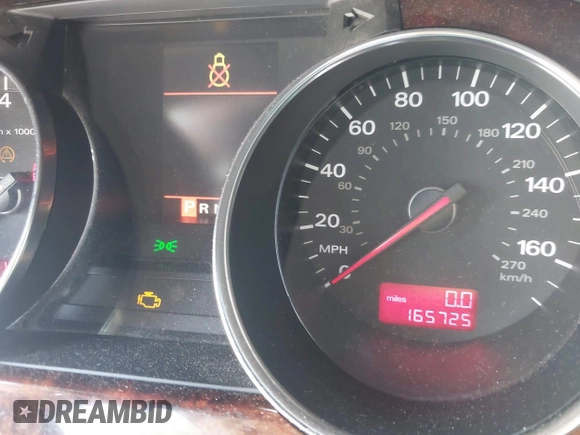 2004 Audi A8 with VIN WAUML44E74N015221, listed as a IAAI auction lot 42729148 with 165,725 mi miles and . Bid and sale history available at DreamBid. Image 7.