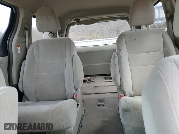 2016 Toyota Sienna LE with VIN 5TDJK3DC3GS131175, listed as a Copart auction lot 52520595 with 107,001 mi miles and Salvage Title. Bid and sale history available at carsss.com. Image 10.