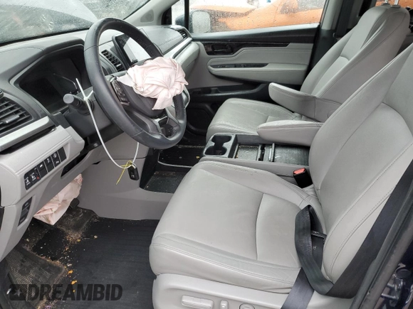 2023 Honda Odyssey Touring with VIN 5FNRL6H85PB059486, listed as a Copart auction lot 49822555 with 20,741 mi miles and Salvage Title. Bid and sale history available at DreamBid. Image 7.