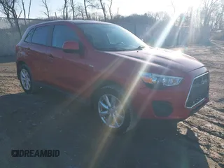2015 Mitsubishi Outlander Sport 2.4 ES with VIN 4A4AR3AWXFE030738, listed as a IAAI auction lot 41526310 with 90,182 mi miles. Bid and sale history available at carsss.com. Image 1.