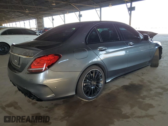 2020 Mercedes-Benz C 43 AMG z VIN W1KWF6EB1LR596280, wystawiony jako Copart lot #52338545 z przebiegiem 87 411 mil mil oraz Szkoda całkowita • Salvage title. Historia ofert i sprzedaży dostępna na DreamBid. Obrazek 3.