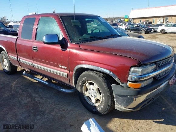 2001 Chevrolet Silverado 1500 LT with VIN 2GCEC19TX11103206, listed as a IAAI auction lot 41607555 with 1 mi miles. Bid and sale history available at carsss.com. Image 1.