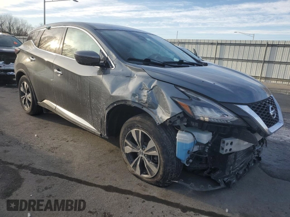 2020 Nissan Murano S with VIN 5N1AZ2AS1LN120818, listed as a Copart auction lot 42164945 with Not Provided miles and Salvage Title. Bid and sale history available at DreamBid. Image 4.