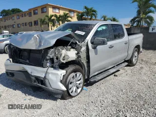 2020 Chevrolet Silverado 1500 Custom with VIN 3GCPWBEF8LG317269, listed as a Copart auction lot 55976795 with 45,878 mi miles and Salvage Title. Bid and sale history available at DreamBid. Image 1.