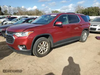 2018 Chevrolet Traverse LT Cloth with VIN 1GNEVGKW8JJ118897, listed as a Copart auction lot 44454885 with 128,814 mi miles and Salvage Title. Bid and sale history available at carsss.com. Image 1.