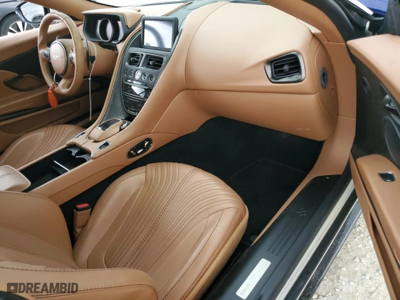 2020 Aston Martin DB11 with VIN SCFRMFCWXLGM09361, listed as a Copart auction lot 74208744 with 10,972 mi miles and Salvage Title. Bid and sale history available at carsss.com. Image 8.