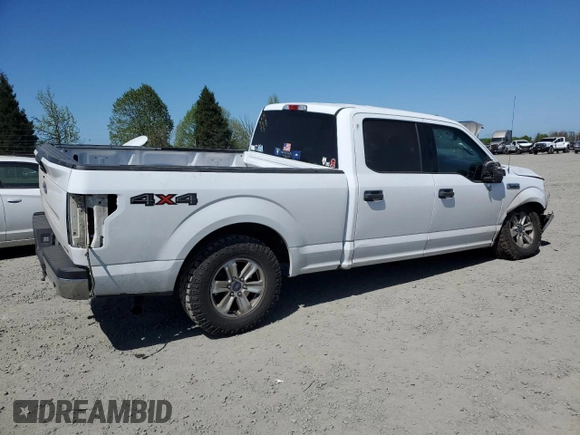 2018 Ford F-150 XL with VIN 1FTFW1EG6JKE41335, listed as a Copart auction lot 53473855 with 138,113 mi miles and Salvage title. Bid and sale history available at DreamBid. Image 3.