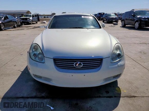 2003 Lexus SC with VIN JTHFN48Y530041692, listed as a Copart auction lot 46795655 with 162,674 mi miles and Clean Title. Bid and sale history available at carsss.com. Image 5.