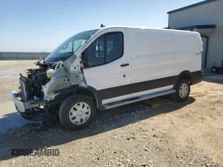 2024 Ford Transit Cargo with VIN 1FTBR1Y83RKA33591, listed as a Copart auction lot 47635895 with 12,242 mi miles and Salvage Title. Bid and sale history available at DreamBid. Image 1.