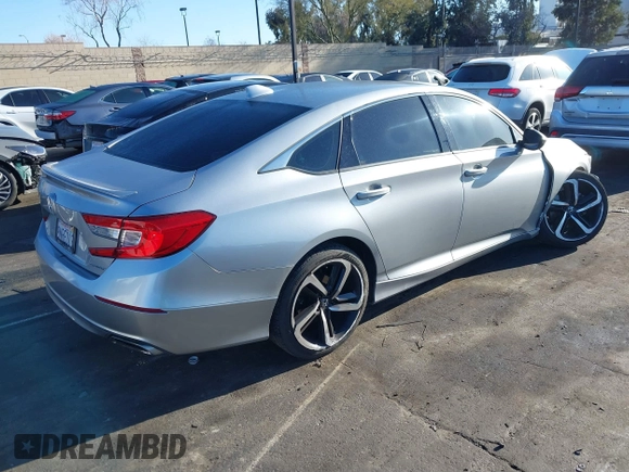 2019 Honda Accord Sedan Sport 1.5T with VIN 1HGCV1F34KA051781, listed as a IAAI auction lot 41829995 with 112,259 mi miles. Bid and sale history available at carsss.com. Image 4.