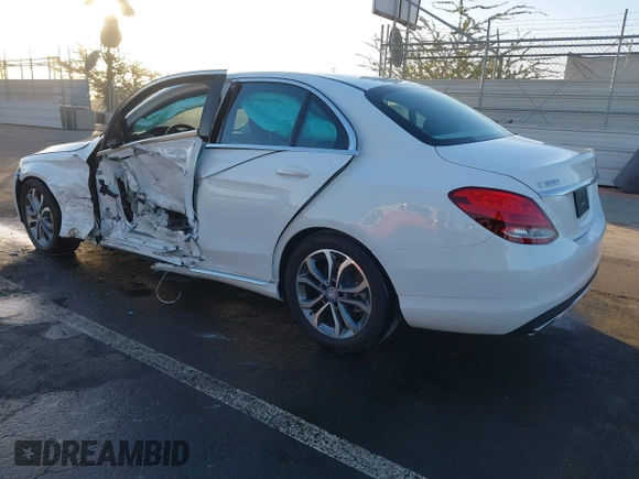 2017 Mercedes-Benz C 300 with VIN 55SWF4JB5HU191717, listed as a IAAI auction lot 41400167 with 37,803 mi miles and . Bid and sale history available at carsss.com. Image 3.