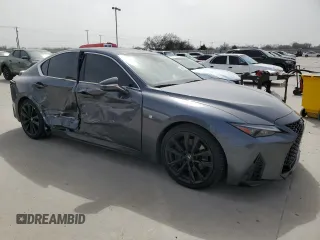 2023 Lexus IS with VIN JTHGZ1B21P5059966, listed as a Copart auction lot 48423015 with 40,384 mi miles and Salvage Title. Bid and sale history available at carsss.com. Image 4.
