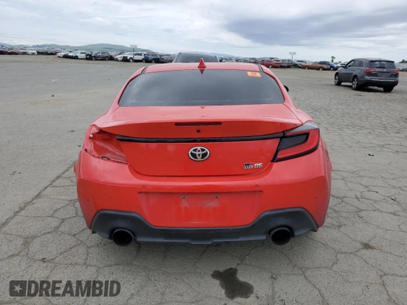 2023 Toyota GR86 with VIN JF1ZNBC19P8750331, listed as a Copart auction lot 48034915 with 0 mi miles and Salvage Title. Bid and sale history available at carsss.com. Image 6.