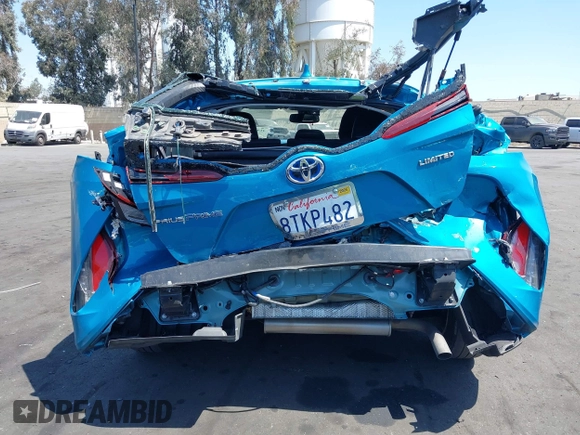 2021 Toyota Prius LE with VIN JTDKAMFP7M3169633, listed as a IAAI auction lot 41986170 with 55,925 mi miles and . Bid and sale history available at DreamBid. Image 17.