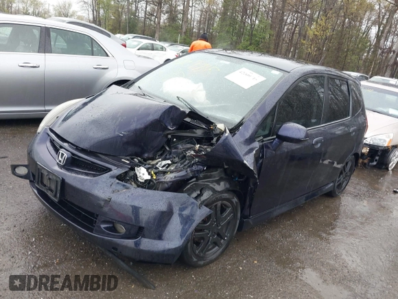 2008 Honda Fit Sport with VIN JHMGD38698S058474, listed as a IAAI auction lot 42009715 with 1 mi miles. Bid and sale history available at carsss.com. Image 17.