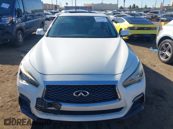 2018 Infiniti Q50 3.0t LUXE with VIN JN1EV7AP5JM362091, listed as a IAAI auction lot 41402140 with 73,355 mi miles. Bid and sale history available at carsss.com. Image 12.