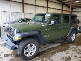 2021 Jeep Wrangler Unlimited Sport S with VIN 1C4HJXDN8MW514549, listed as a Copart auction lot 62391215 with 47,826 mi miles and Salvage title. Bid and sale history available at DreamBid. Image 1.