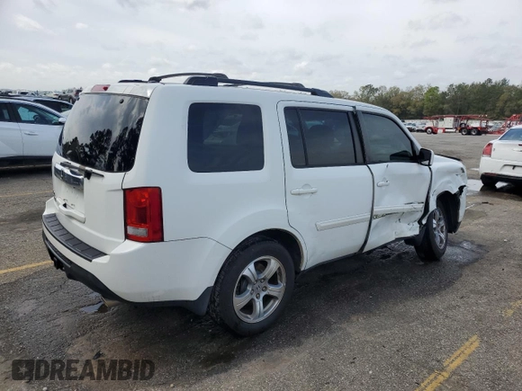 2013 Honda Pilot EX-L with VIN 5FNYF3H59DB036098, listed as a Copart auction lot 50824335 with 191,004 mi miles and Salvage Title. Bid and sale history available at DreamBid. Image 3.