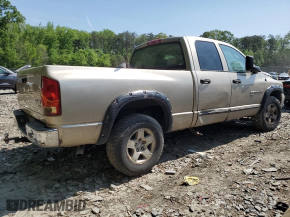 2005 Dodge 1500 SLT with VIN 1D7HU18D65J614921, listed as a Copart auction lot 51922855 with Not Provided miles and Salvage Title. Bid and sale history available at DreamBid. Image 3.