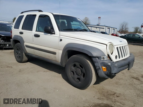 2007 Jeep Liberty Sport with VIN 1J4GL48K67W670575, listed as a Copart auction lot 53596365 with 219,882 mi miles and Salvage Title. Bid and sale history available at carsss.com. Image 4.