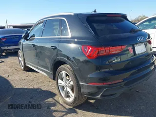 2023 Audi Q3 S line Premium Plus with VIN WA1EECF3XP1140582, listed as a IAAI auction lot 41271342 with 17,560 mi miles and . Bid and sale history available at DreamBid. Image 3.