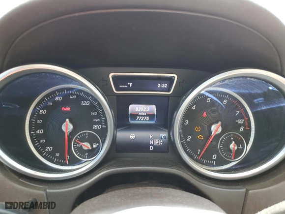 2017 Mercedes-Benz GLS with VIN 4JGDF7DE1HA873126, listed as a Copart auction lot 50594275 with 77,275 mi miles and Salvage Title. Bid and sale history available at carsss.com. Image 9.