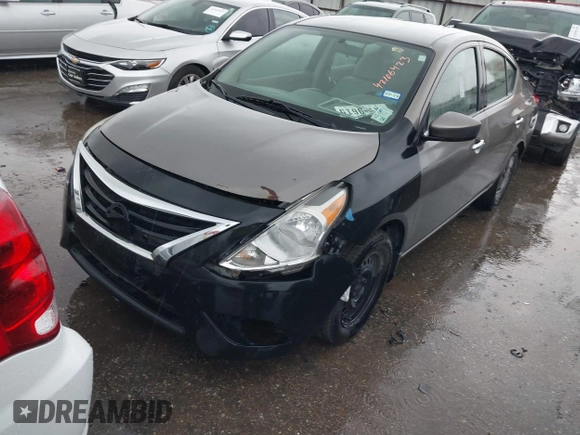 2015 Nissan Versa SV with VIN 3N1CN7AP0FL881056, listed as a IAAI auction lot 42106423 with 134,760 mi miles. Bid and sale history available at carsss.com. Image 2.