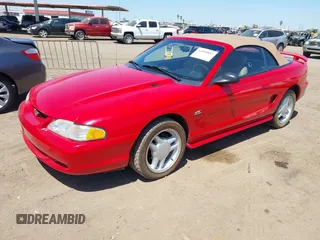 1994 Ford Mustang z VIN 1FALP45T3RF184322, wystawiony jako IAAI lot #41989883 z przebiegiem 94 740 mil mil oraz . Historia ofert i sprzedaży dostępna na DreamBid. Obrazek 2.