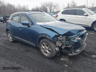 2018 Mazda CX-3 Sport with VIN JM1DKFB74J0320352, listed as a IAAI auction lot 41542089 with 111,017 mi miles. Bid and sale history available at carsss.com. Image 1.