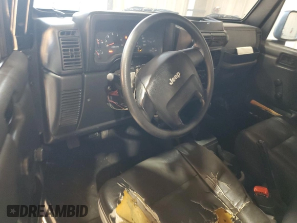 2006 Jeep Wrangler SE with VIN 1J4FA29126P705827, listed as a Copart auction lot 82226674 with 165,632 mi miles and Salvage Title. Bid and sale history available at carsss.com. Image 8.