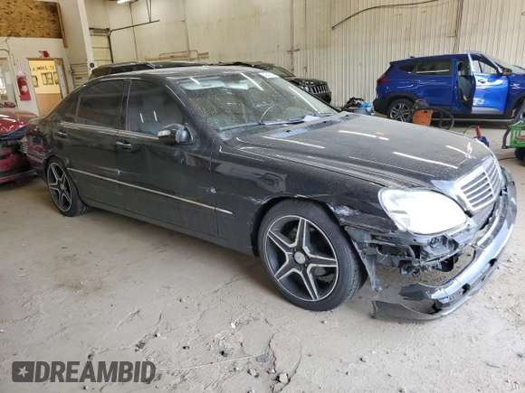 2005 Mercedes-Benz S-Class 5.0L with VIN WDBNG75J25A437882, listed as a Copart auction lot 49457875 with 113,543 mi miles and Salvage Title. Bid and sale history available at carsss.com. Image 4.