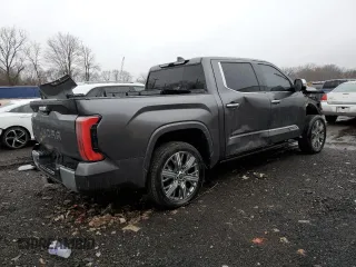 2022 Toyota Tundra Capstone Hybrid with VIN 5TFVC5DB9NX007727, listed as a Copart auction lot 49728855 with 42,542 mi miles and Salvage title. Bid and sale history available at DreamBid. Image 3.