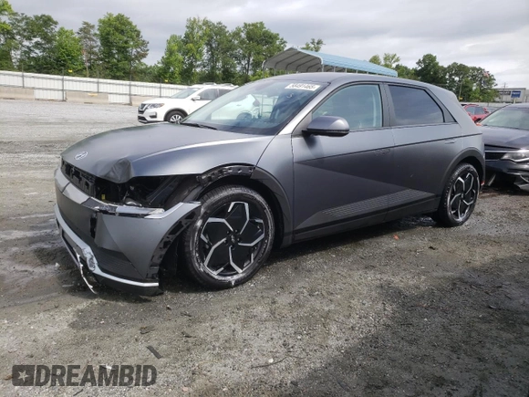 2022 Hyundai Ioniq 5 SEL with VIN KM8KN4AEXNU050783, listed as a Copart auction lot 58491465 with 23,875 mi miles and Salvage title. Bid and sale history available at DreamBid. Image 1.